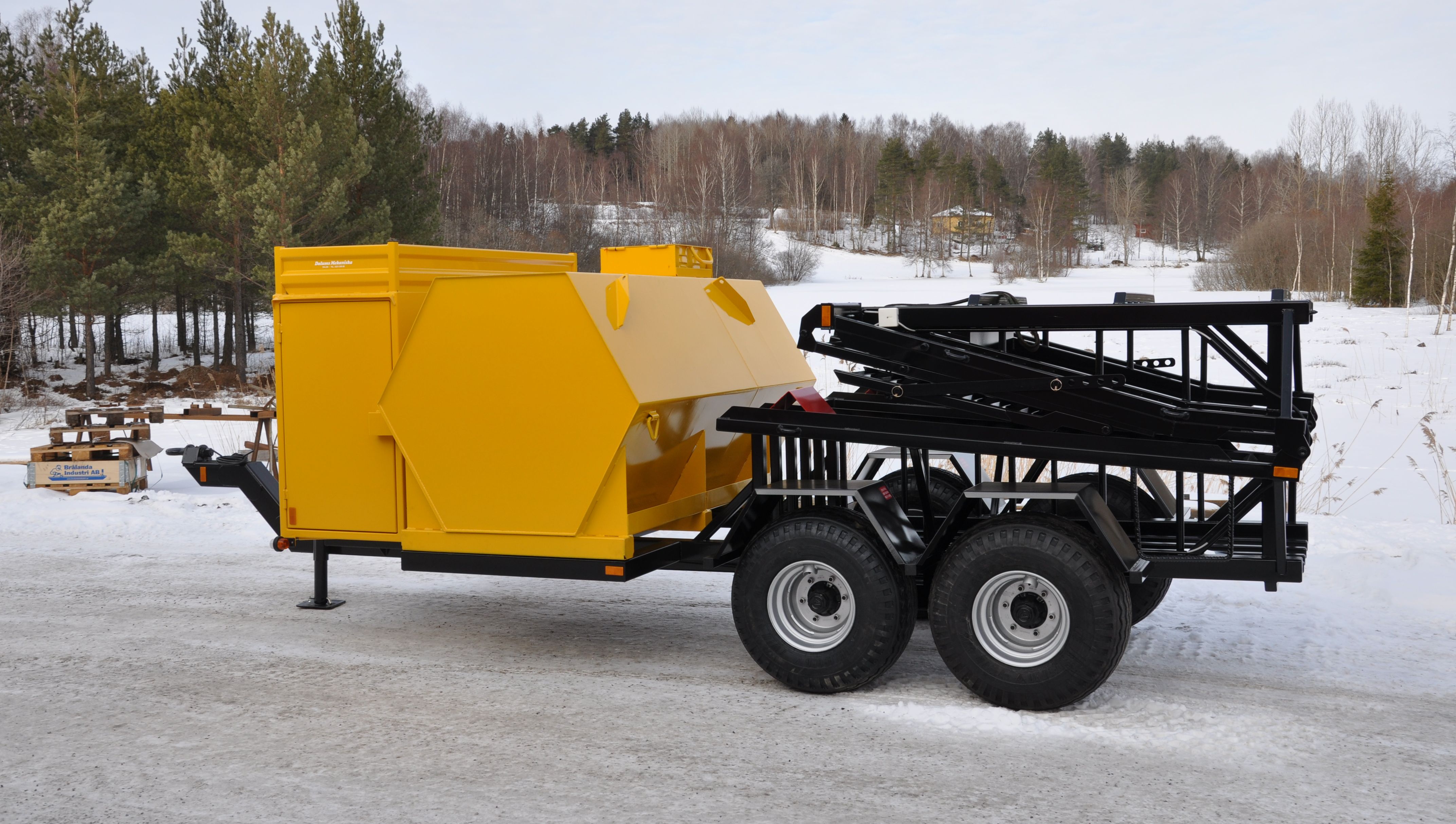 Anpassad tankvagn för skogsindustri